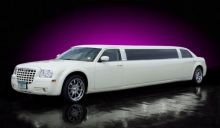2008 White Chrysler 300 Stretch Limo- 12 Passengers
